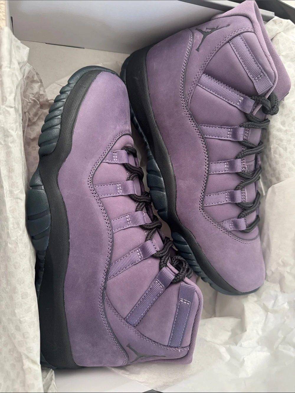 Air Jordan 11 Retro Purple Nubuck High-Top Sneakers NWT